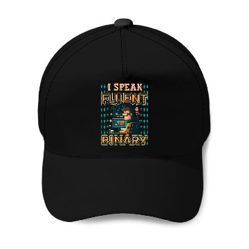 Discover I Speak Fluent Binary Code Programmer 1 Zip Baseball Caps