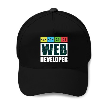 Discover Web Developer Coding Ninja Programmer HTML CSS JavaScript Baseball Caps