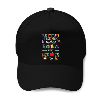 Discover Substitute Teacher Appreciation Sub Teacher Baseball Tees Baseball Caps