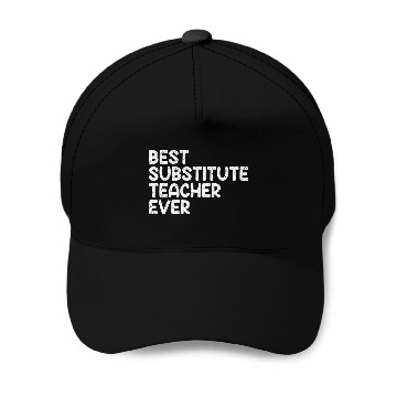 Discover Substitute Teacher 18 Baseball Caps