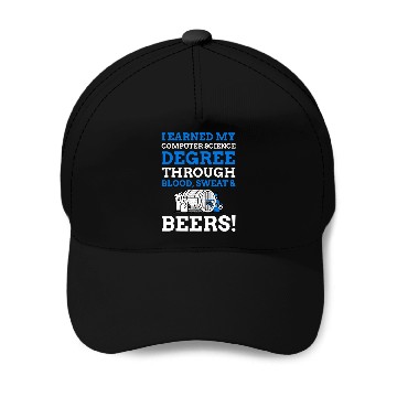 Discover Funny Computing Degree Gifts Qualified Computer Scientist Baseball Caps