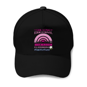 Discover Substitute Teacher Educational Magic Back To School Baseball Caps