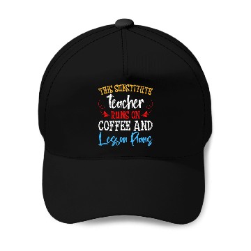 Discover Substitute Teacher 5 Baseball Tees Baseball Caps