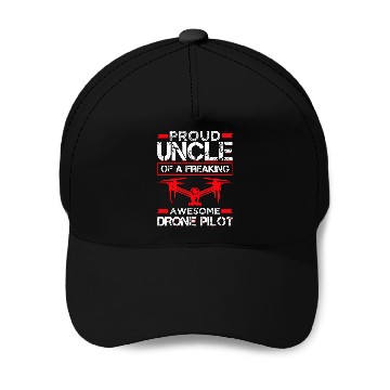 Discover Quadcopter Drone Pilot Uncle Baseball Caps