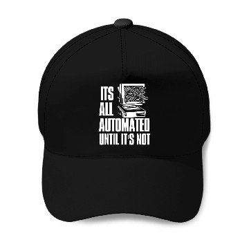 Discover Funny Coder Software Engineer Programmer Rpa Developer Baseball Caps