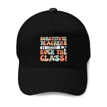 Discover Substitute Teacher 41 Baseball Tees Baseball Caps