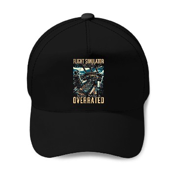 Discover Flight Simulator Aviation Console Pilot Flight Simulation 5 Baseball Caps