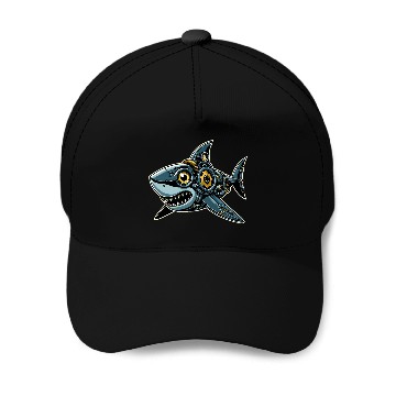 Discover Shark Robots Robotics Engineering Technology Programmer Baseball Caps