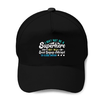 Discover Superhero Speech Language Pathologist SLP Baseball Caps