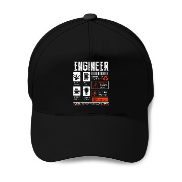 Discover Funny Engineer Engineering Student Baseball Tees Baseball Caps