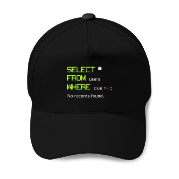 Discover Query SQL Database Programmer medicals Coder Healthcare Baseball Caps