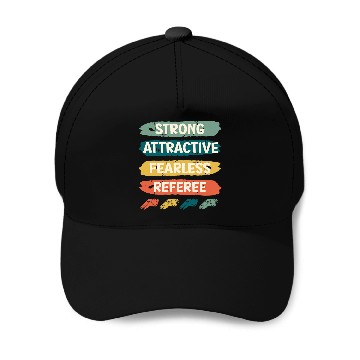 Discover Strong Attractive Fearless Referee Baseball Tees Baseball Caps