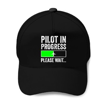 Discover Funny Flight School Student Pilot In Progress Baseball Tees Baseball Caps