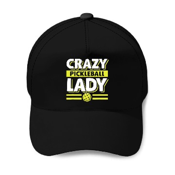 Discover crazys Pickleball Lady Baseball Tees Baseball Caps