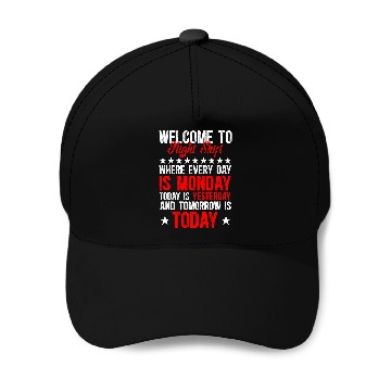 Discover Welcome To Night Shift Worker Overnight Work Shift Baseball Caps