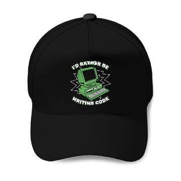 Discover Id Rather Be Writing Code Developer Coder Programmer Baseball Caps