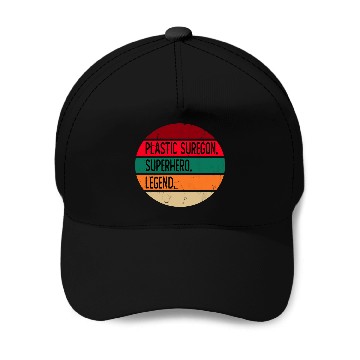 Discover Plastic surgeon superhero legend Baseball Tees Baseball Caps