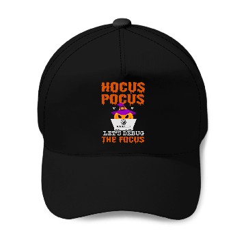 Discover Halloween Programmer Coder Software Web Developer Coding 11 Zip Baseball Caps