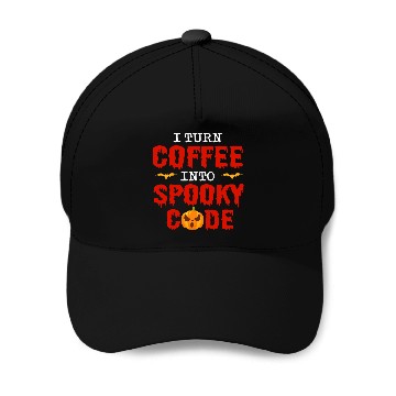 Discover Halloween Programmer Coder Software Web Developer Coding 7 Baseball Caps
