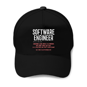Discover Software Engineer Definition Computer Programmer Developer Zip Baseball Caps