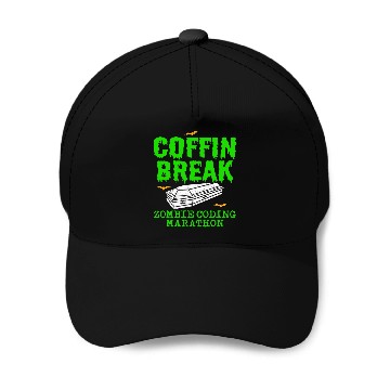 Discover Halloween Programmer Coder Software Web Developer Coding 3 Baseball Caps