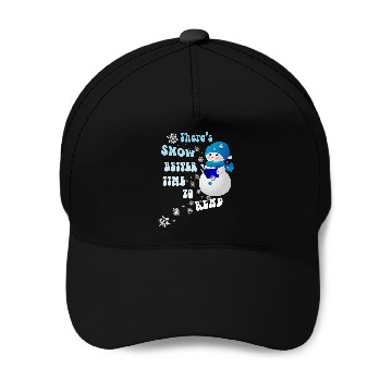 Discover Book Lover Snowflakes Pattern Snowy Reader Snowmen Baseball Tees Baseball Caps
