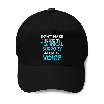 Discover Technical Support Specialist Funny Computer Geek Help Desk Baseball Caps