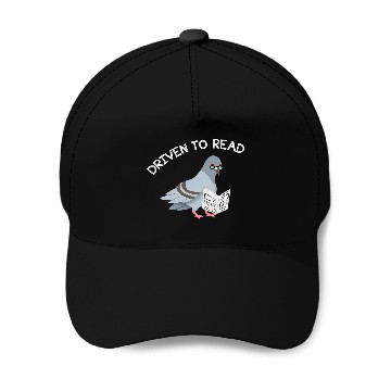 Discover Driven Read Bird Library Reading Books Reader Funny Baseball Caps