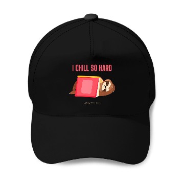 Discover Sloth Sleeping Under A Book Funny Weekend Mode Baseball Tees Baseball Caps