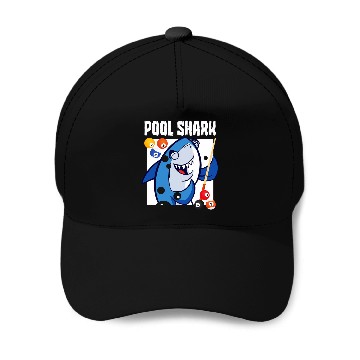 Discover Pool Shark Billiards Player 9 Ball Baseball Caps