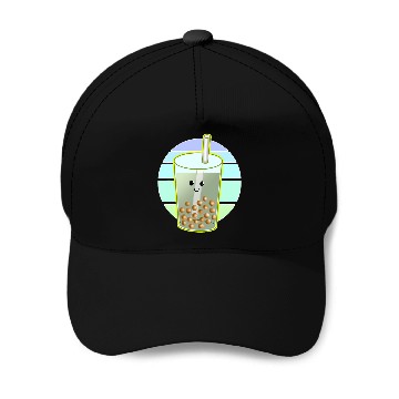 Discover Bubble Tea Cartoon Drawing Baseball Caps