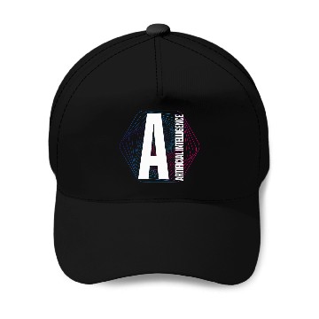 Discover AI Artificial Intelligence Computer Science robot brain Zip Baseball Caps