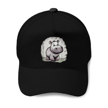 Discover Cute hippo Baseball Caps