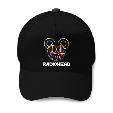 Discover Radiohead Colorful Bear Head Baseball Tees Baseball Caps