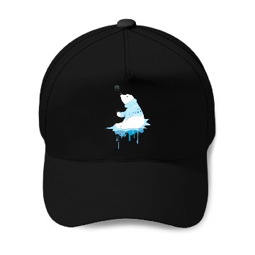 Discover Polar bear with snowflakes Baseball Caps