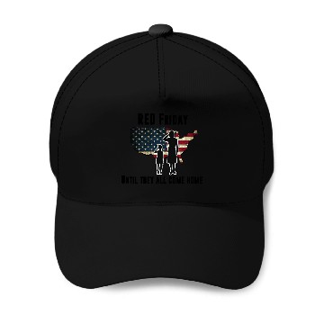 Discover RED Friday (black letters) Baseball Caps