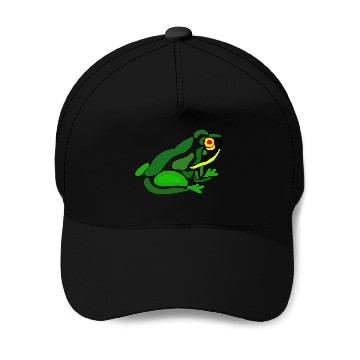 Discover Funky Frog Abstract Art Baseball Caps