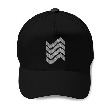 Discover Gray Chevron Baseball Caps