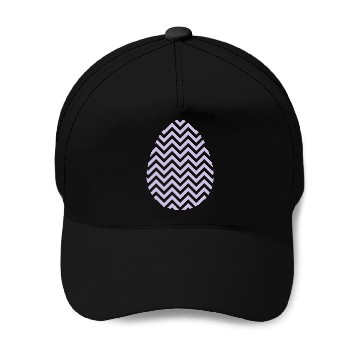 Discover Easter Egg Chevron Purple Baseball Caps