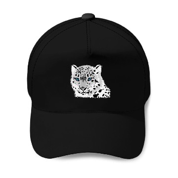 Discover animal snow leopard Baseball Caps