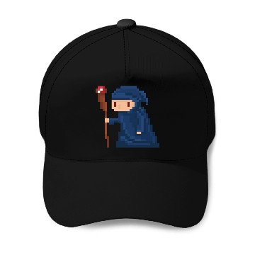 Discover Pixel wizard Baseball Caps