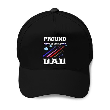 Discover pround air force dad Baseball Caps