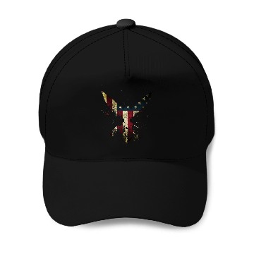 Discover Merica Eagle American eagle with US flag Baseball Caps