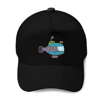Discover submarine Baseball Caps