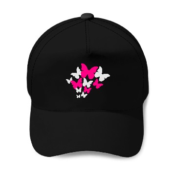 Discover Butterflies Swarm Baseball Caps