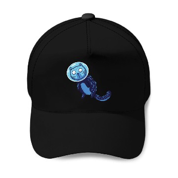 Discover Space cat Baseball Caps