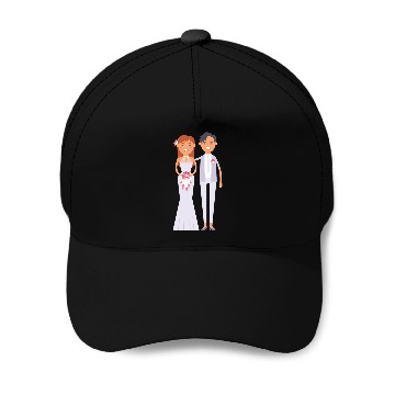 Discover wedding couple Baseball Caps