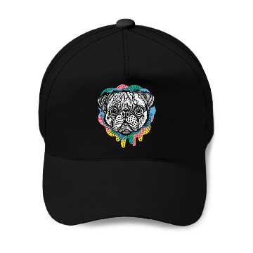 Discover pug face Baseball Caps