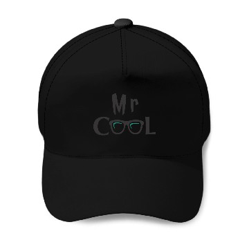 Discover mr cool black Baseball Caps
