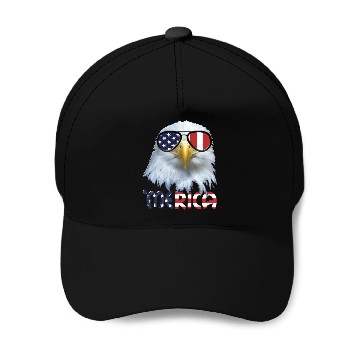 Discover American Eagle 4th July US Merica Election Gift Baseball Caps
